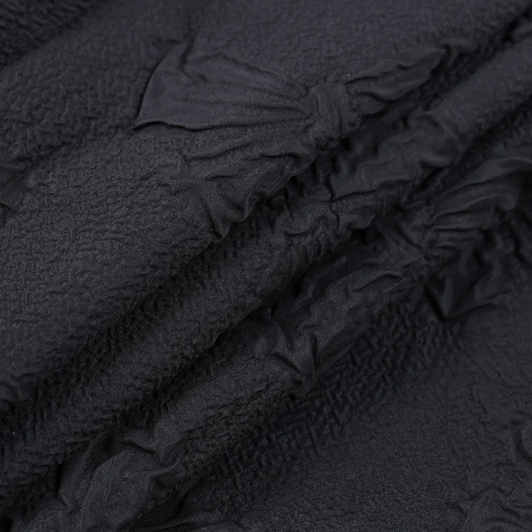 Detailed look at the embossed butterflies on the Thorned Rose Corset Dress.