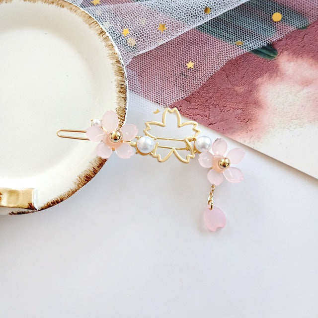 Cherry Blossom Hairpins