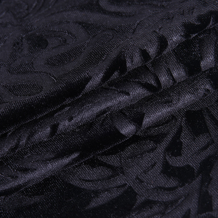 Open Shoulder Gothic Velvet Top