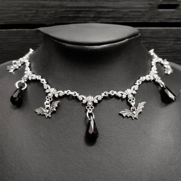 Gothic Jeweled Bat Choker Gothic Jeweled Bat Choker