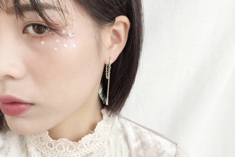 Dangle Layered Chain Earrings
