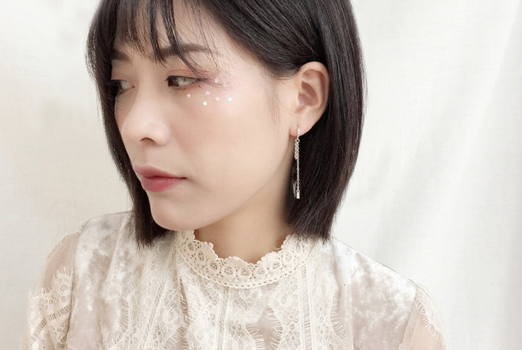 Dangle Layered Chain Earrings