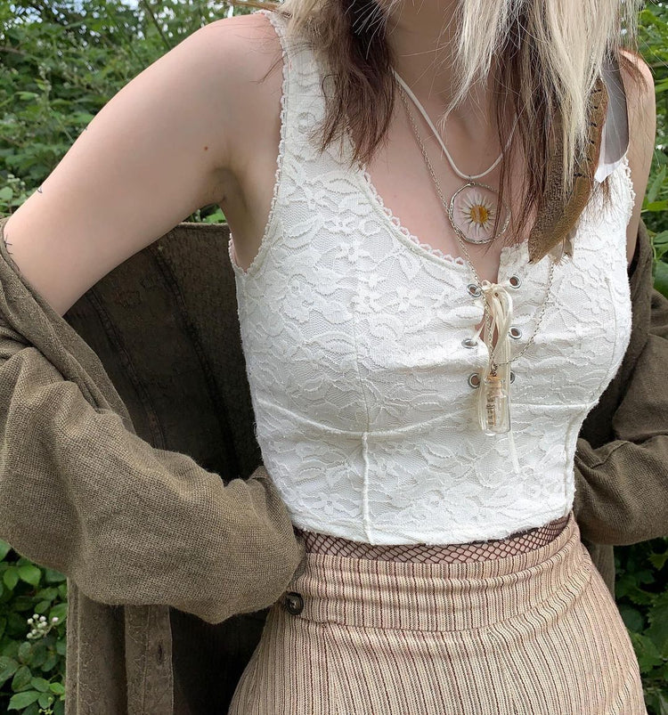 Floral Vintage Style Crop Top