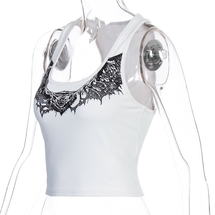Graphic Bat Tank Top