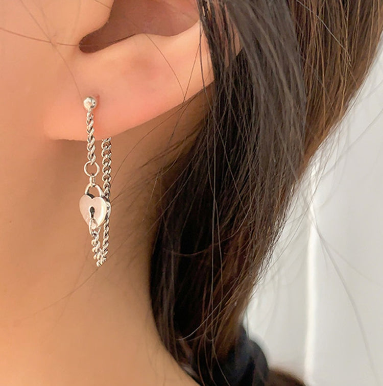 Locked Heart Earrings