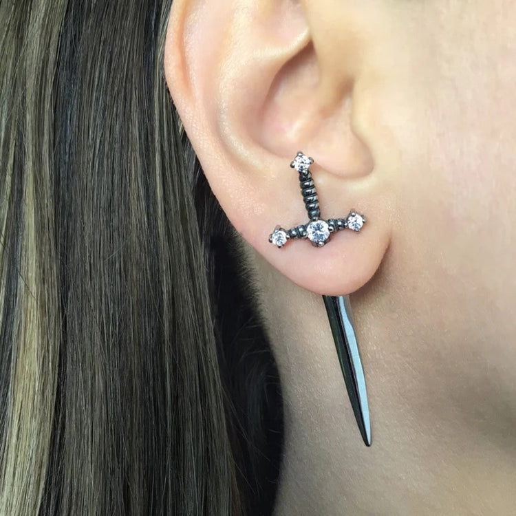 Gothic Sword Earrings