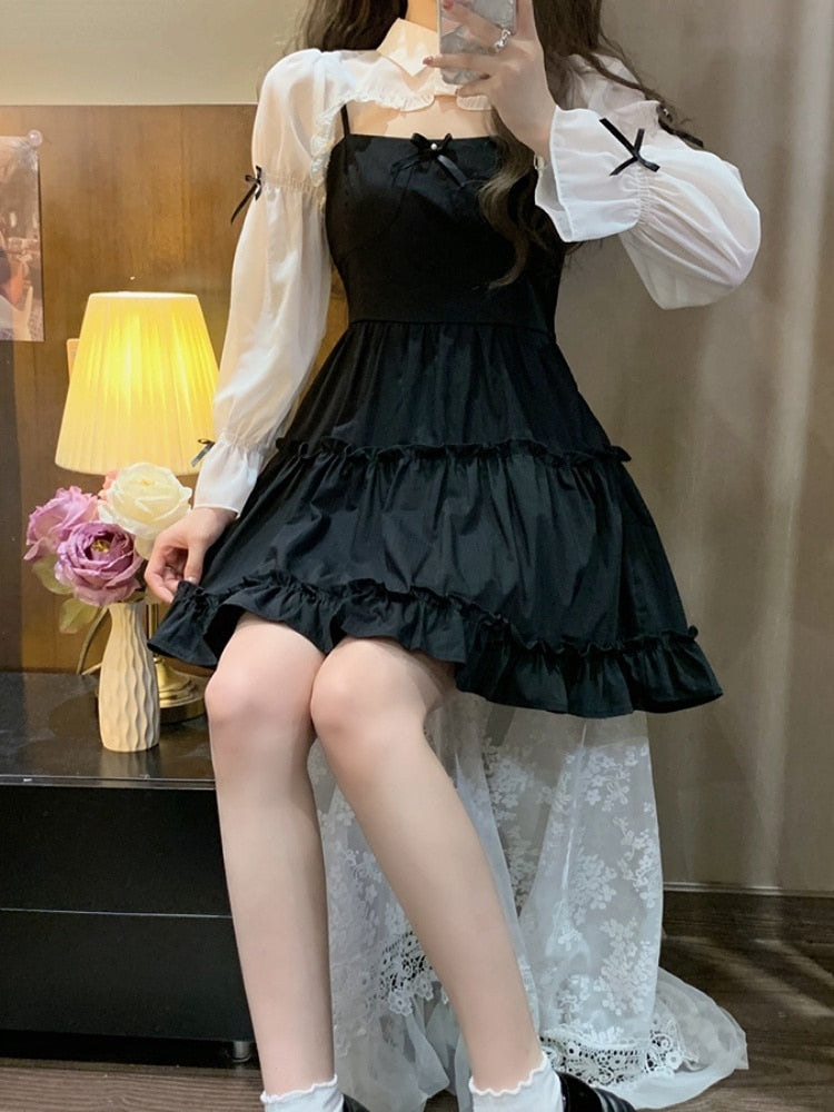 Dark Princess Dress and Quarter Top Set