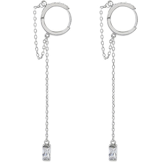 Dangle Layered Chain Earrings