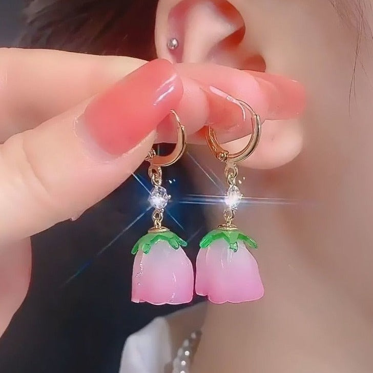 Precious Tulip Flower Earrings – Local Stock