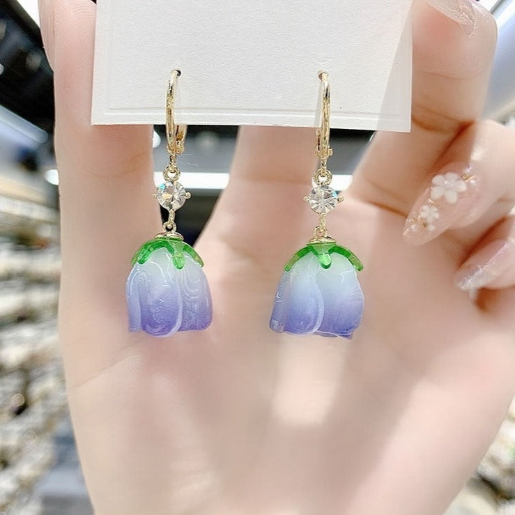 Precious Tulip Flower Earrings – Local Stock