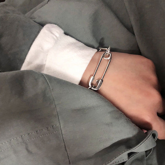 Safety Pin Chain Bracelet