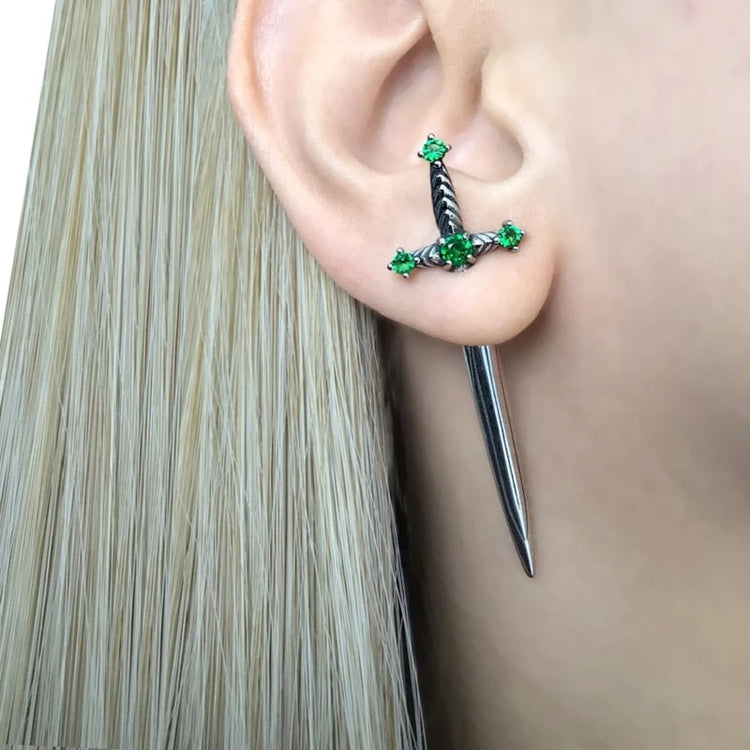 Gothic Sword Earrings