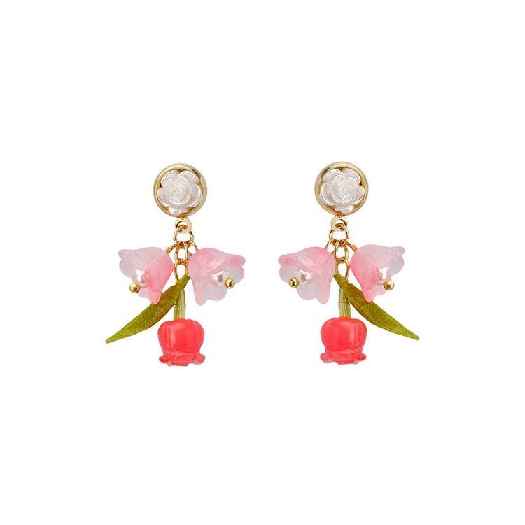 Precious Tulip Flower Earrings – Local Stock