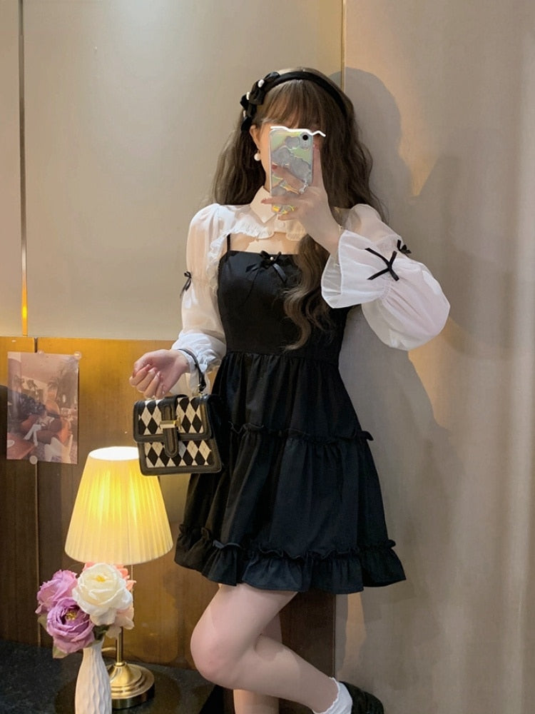 Dark Princess Dress and Quarter Top Set