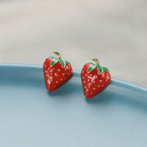 Sweet Strawberry Stud Earrings