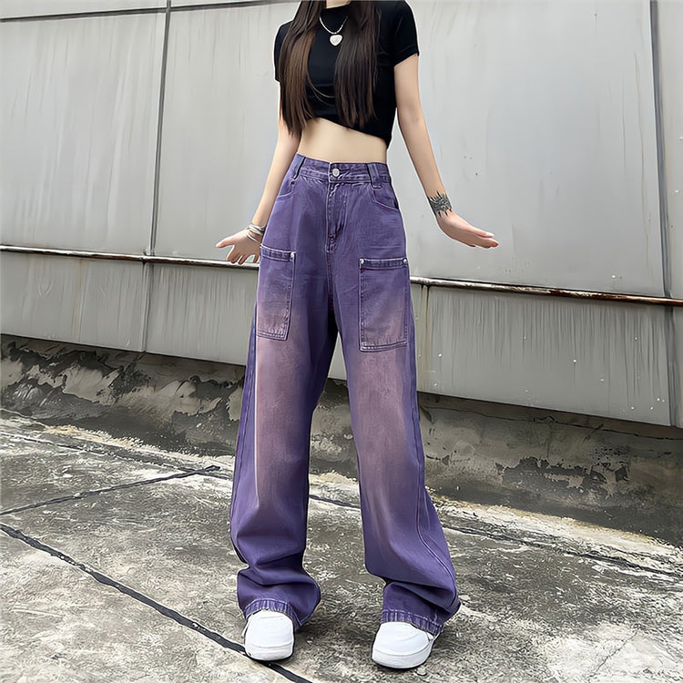 New Wave Gradient Washed Jeans – Moody Quick Ship (U.S. Only)