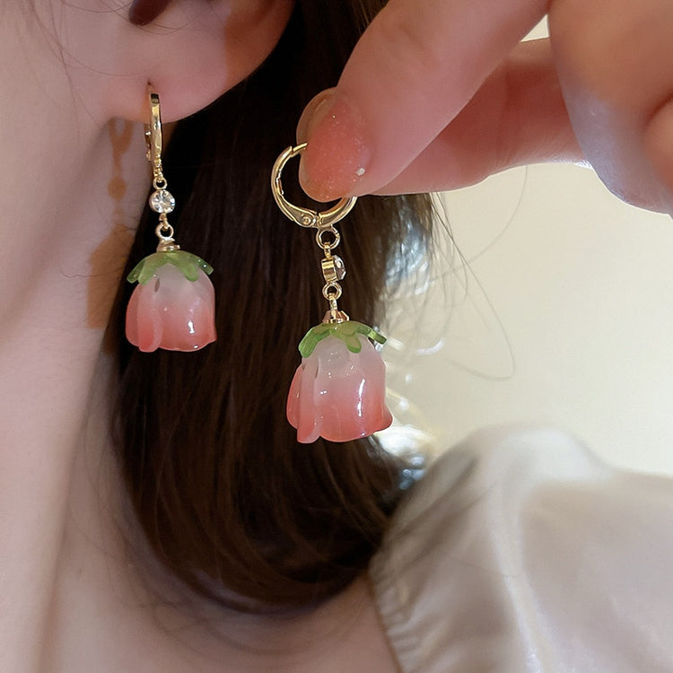 Precious Tulip Flower Earrings – Local Stock