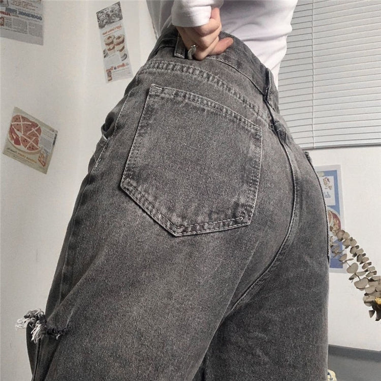 Distressed Wide Leg Jeans – Moody Quick Ship (U.S. Only)