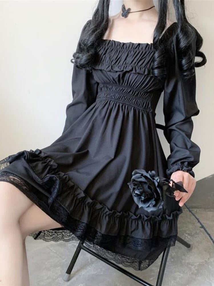 Long Sleeve Gothic Doll Dress