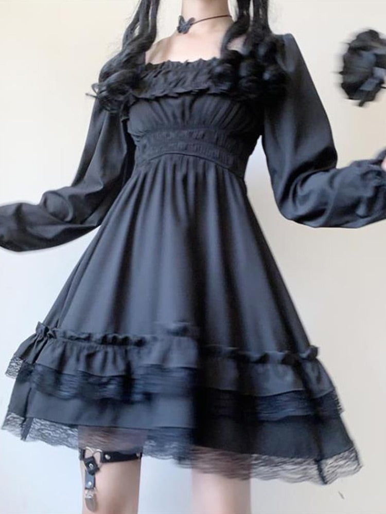 Long Sleeve Gothic Doll Dress