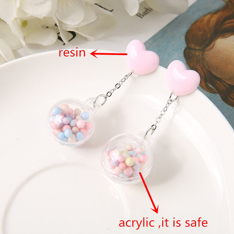 Heart Bubblegum Earrings
