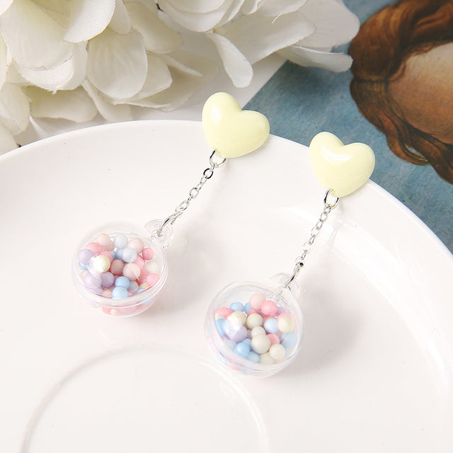 Heart Bubblegum Earrings