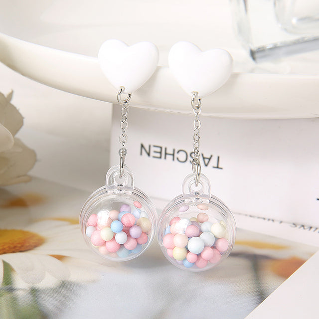 Heart Bubblegum Earrings
