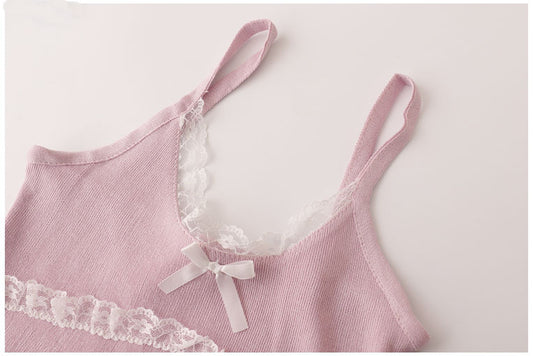 Lace Trim Cami Crop Top – Local Stock