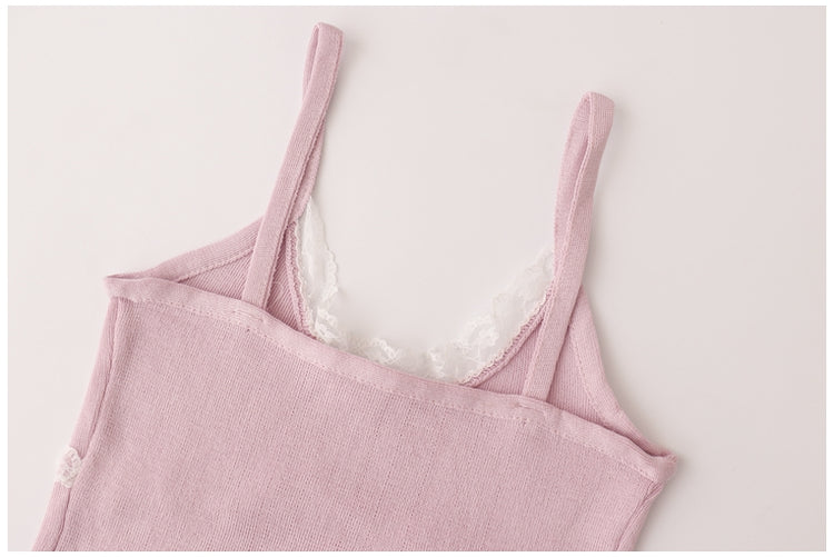 Lace Trim Cami Crop Top – Moody Quick Ship (U.S. Only)