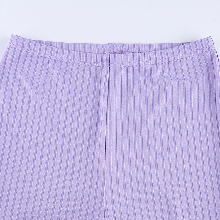Ribbed Flare Pants
