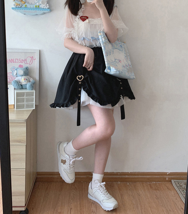 Heart Buckle Skirt
