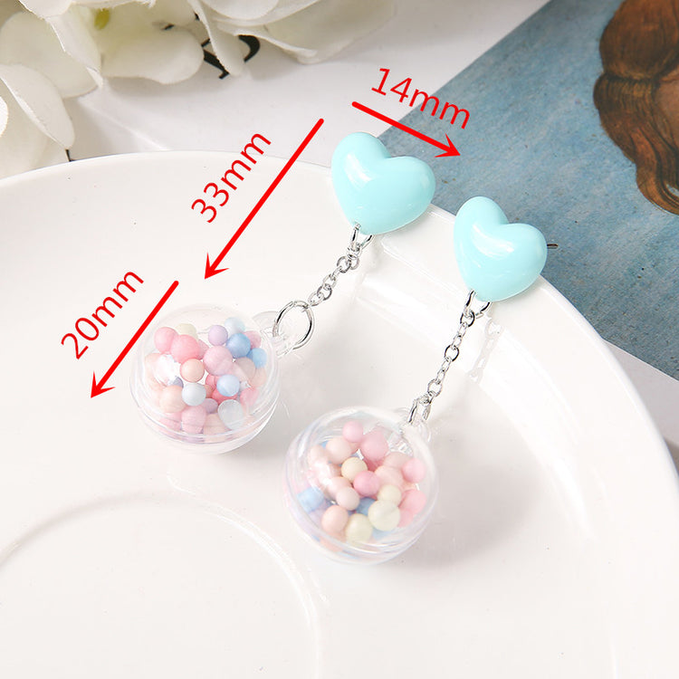 Heart Bubblegum Earrings