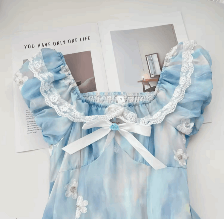 Ethereal Flower Princess Dress