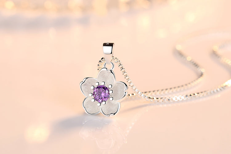 Cute Cherry Blossom Necklace