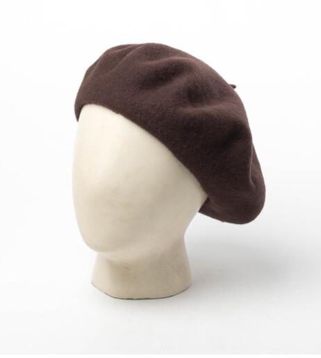 Solid Color Woolen Beret