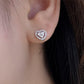 Love Stud Crystal Earrings