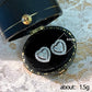 Love Stud Crystal Earrings