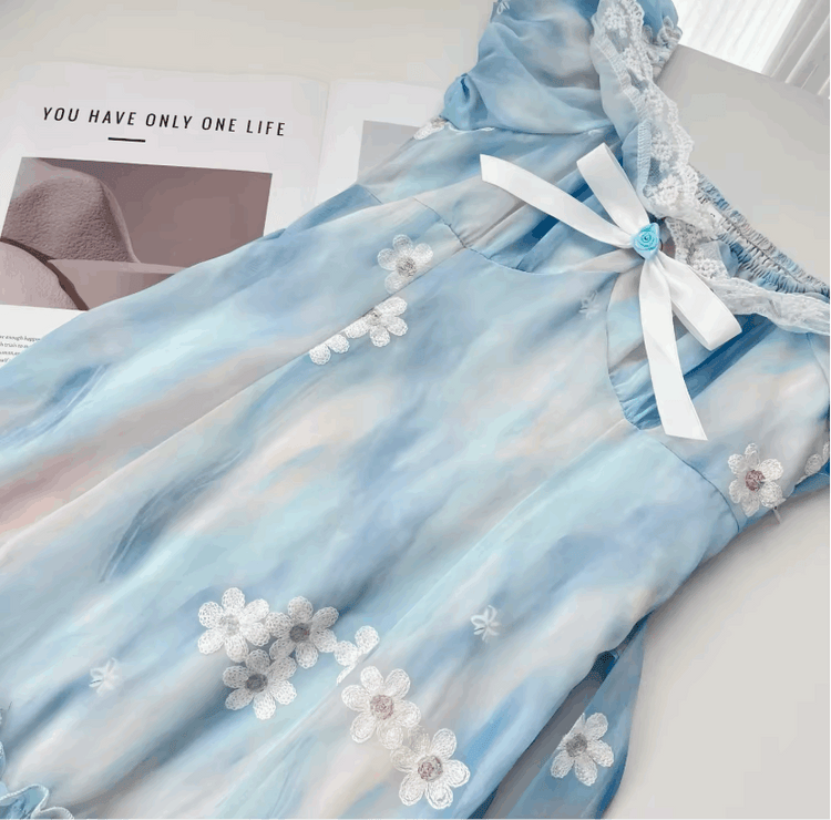 Ethereal Flower Princess Dress