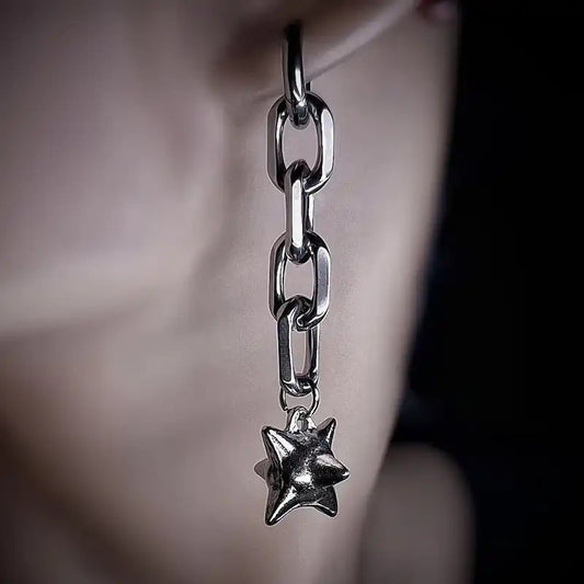 Chained Morning Star Earrings