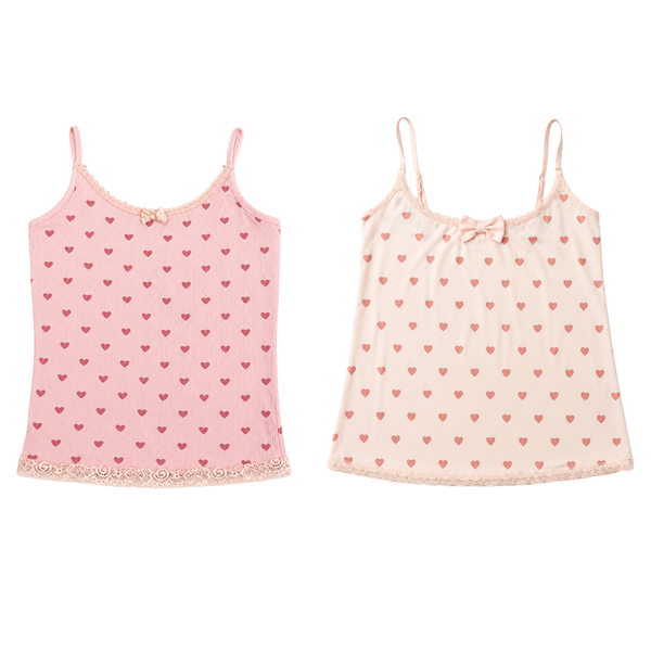 Blush Crush Heart Lace Cami – Local Stock