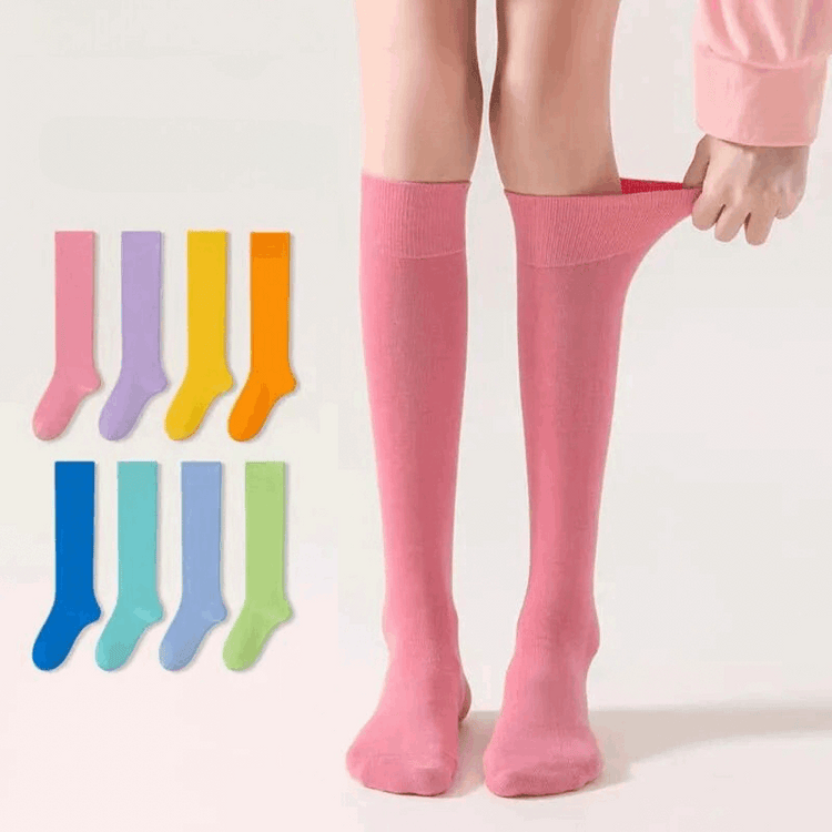 Candy Color Knee High Socks