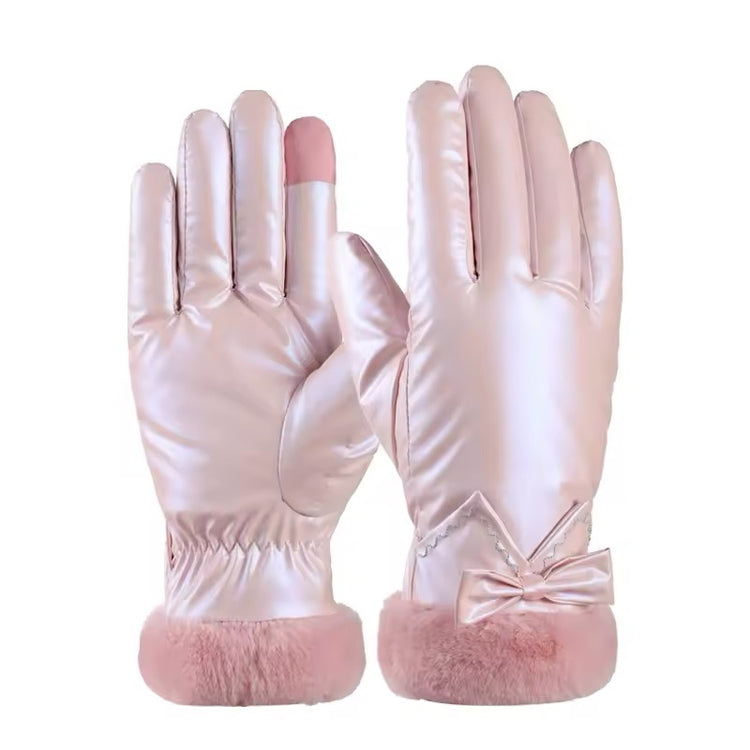 Plush Reflective Touch Screen Gloves