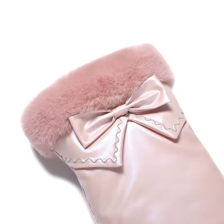 Plush Reflective Touch Screen Gloves