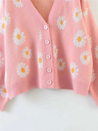 Daisy V-Neck Cardigan