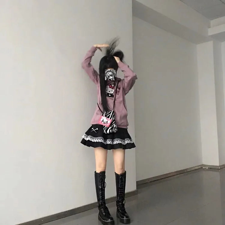 Needle Kiss Harajuku Mini Skirt