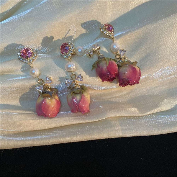 Eternal Rose Earrings – Local Stock