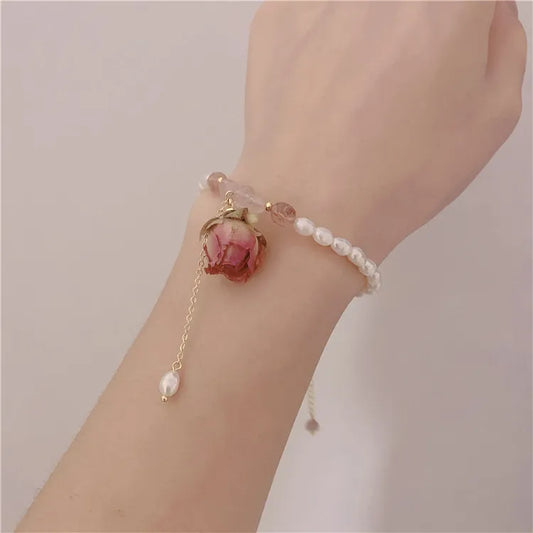 Eternal Rose Pearl Bracelet