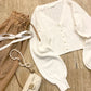 Dreamknit Lantern Sleeve Cropped Cardigan – Local Stock