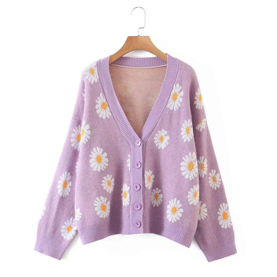 Daisy V-Neck Cardigan