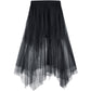 Punk Fairy Asymmetrical Mesh Skirt